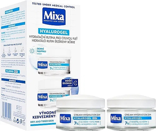 キット - Mixa Hydrating Hyalurogel (cr/2x50ml) — photo N1