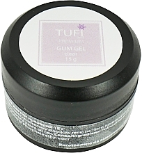 Fragrances, Perfumes, Cosmetics Gum Gel for Tips, transparent - Tufi Profi Premium Gum Gel Clear