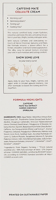 Firming Anti-Cellulite Caffeine & Mate Cream - Madara Cosmetics Shape Cellulite Cream — photo N3