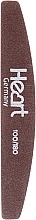 Half Brown Nail File 100/180 - Heart Germany — photo N1