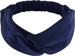 Fragrances, Perfumes, Cosmetics Hair Band "Knit Twist", navy - MAKEUP Hair Accessories