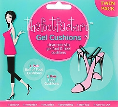 Fragrances, Perfumes, Cosmetics Gel Foot Pads - The Foot Factory Twin Pack Gel Foot&Heel Cushions