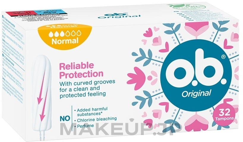 Original Normal Tampons, 32 pcs - O.b. — photo 32 pcs.