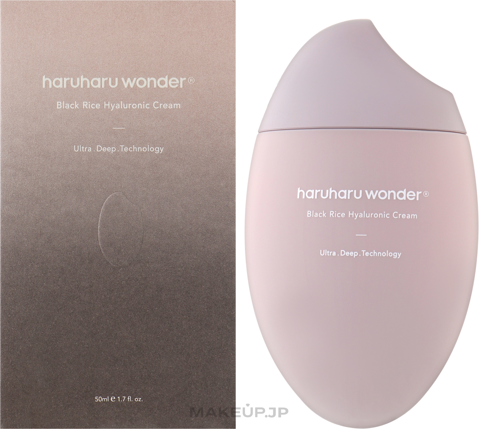 Hyaluronic Cream with Black Rice Extract - Haruharu Wonder Black Rice Hyaluronic Cream — photo 50 ml