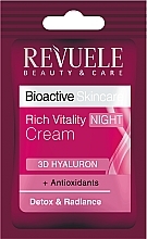 Rich Night Cream - Revuele Bioactive Skincare 3D Hyaluron Rich Vitality Night Cream (sample) — photo N1