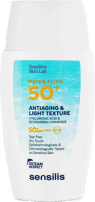 Sunscreen Face Fluid - Sensilis Antiaging & Light Texture Water Fluid 50+ — photo N1