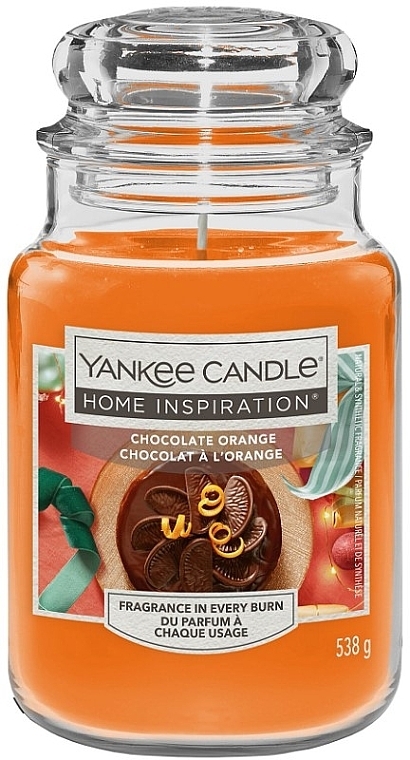 アロマキャンドル瓶入り - Yankee Candle Home Inspiration Chocolate Orange — photo N1