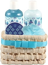 かご入り ホワイトティーセット - Aurora White Tea (sh/gel/250ml + b/lotion/250ml + bath/salt/70g + washcloth) — photo N1