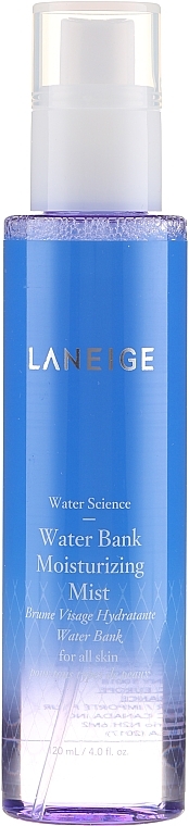 Face Spray for All Skin Types - Laneige Water Science Water Bank Moisturizing Mist — photo N2