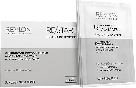 Antioxidant Hair Base Powder - Revlon Professional Restart Pro-Care System Antioxidant Powder Primer — photo N2