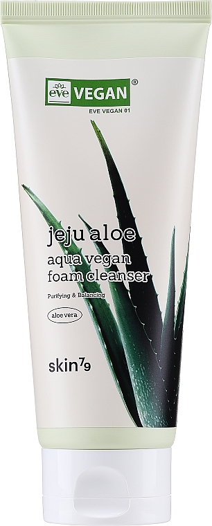 Face Cleansing Foam with Aloe Vera Extract - Skin79 Jeju Aloe Foam Cleanser — photo N1