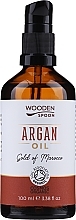 Fragrances, Perfumes, Cosmetics Argan Oil - Wooden Spoon 100% Pure Argan Oil (with dispenser)