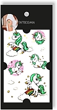 Temporary Tattoo 'Green Unicorn' - Tattooshka — photo N2