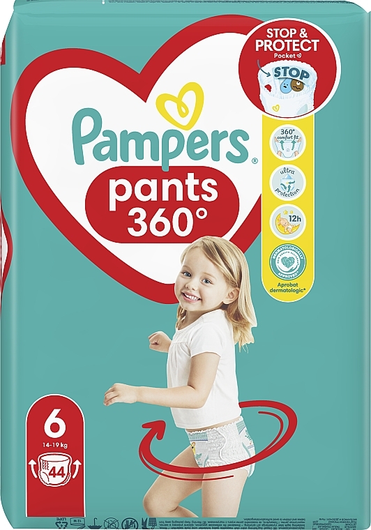 Diaper Pants, size 6, 15+ kg, 44 pcs - Pampers Pants — photo N11