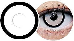Colored Contact Lenses, white with black border, 2 pieces - Clearlab ClearColor Phantom Manson — photo N1