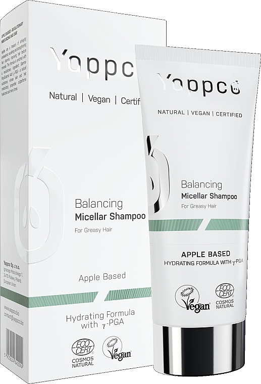Micellar Shampoo for Oily Hair - Yappco Balancing Hair Micellar Shampoo — photo N1