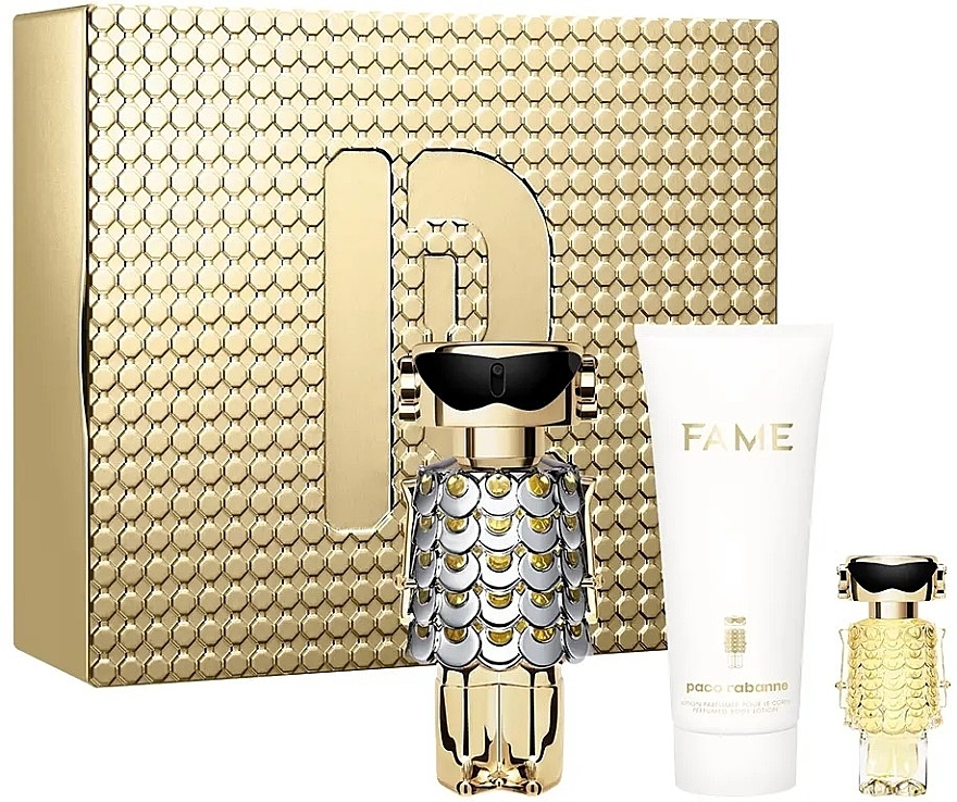 Paco Rabanne Fame - Set (edp/80ml + b/lot/100ml + edp/mini/4ml) — photo N1