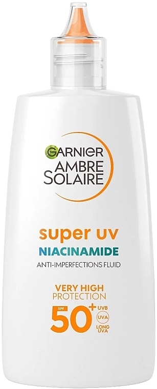 Sunscreen Fluid - Garnier Amber Solar Super UV Niacinamide Fluid SPF50 — photo N1