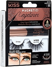 Magnetic False Lashes with Eyeliner - Kiss Eyelash Kit 03 — photo N1