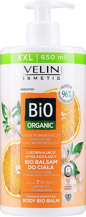 Orange Blossom Body Balm - Eveline Cosmetics Bio Organic Firming & Smoothing Body Bio Balm — photo N1