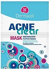 Fragrances, Perfumes, Cosmetics Soothing Mask for Oily, Combination and Problem Prone Skin - Dermacol Acne Clear Mask