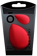 Makeup Sponge, red - Kashoki Set Of Make Up Sponge — photo N1