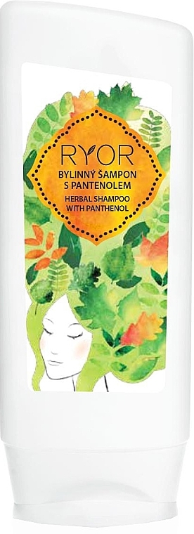 Panthenol Herbal Shampoo - Ryor Herbal Shampoo With Panthenol — photo N1