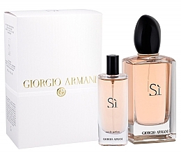 Fragrances, Perfumes, Cosmetics Giorgio Armani Si - Set (edp/100ml + edp/15ml)