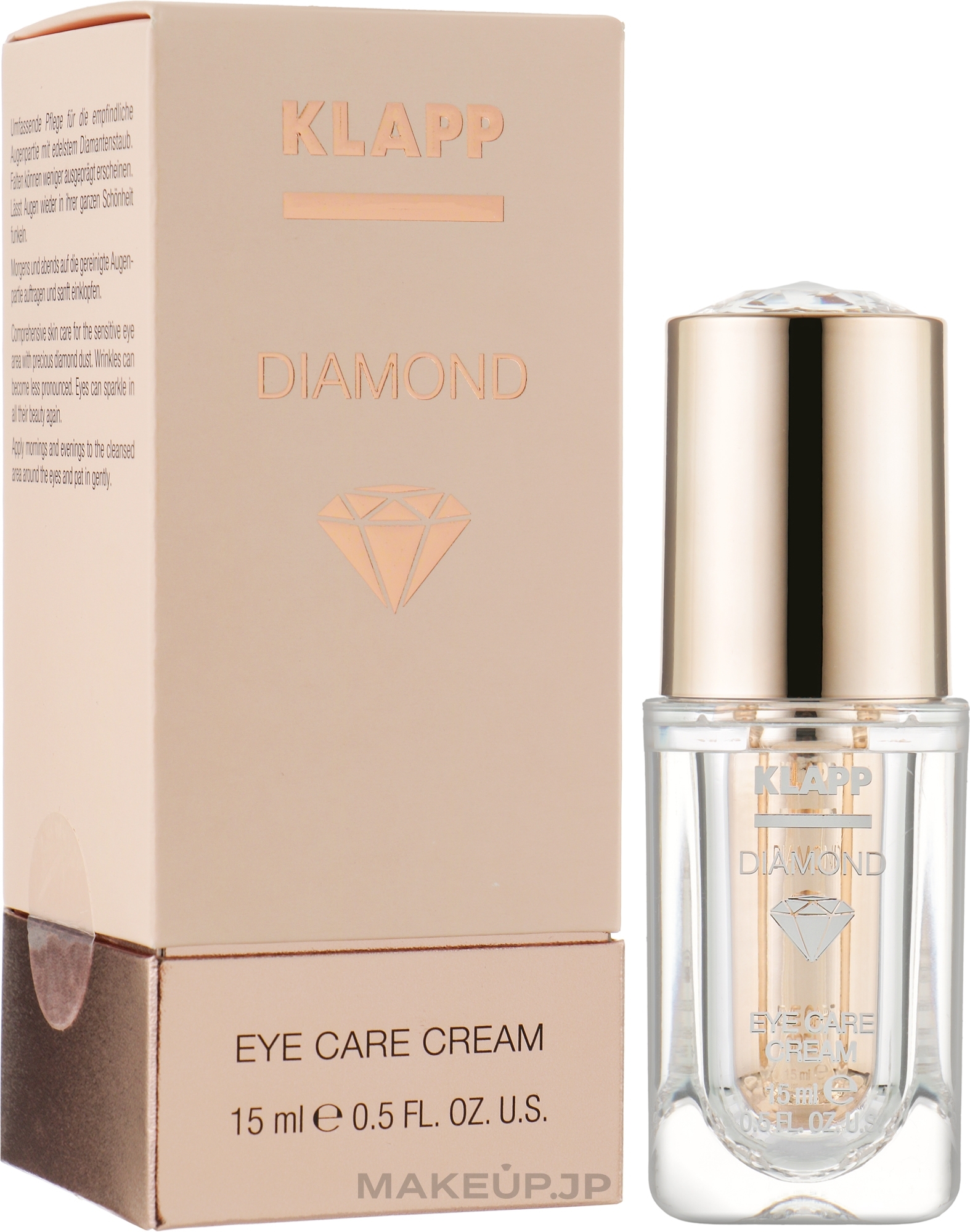 Eye Cream - Klapp Diamond Eye Care Cream — photo 15 ml