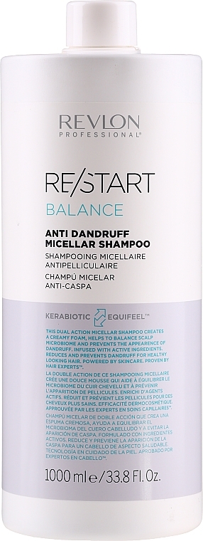 Anti-Dandruff Shampoo - Revlon Professional Restart Balance Anti-Dandruff Micellar Shampoo — photo N3