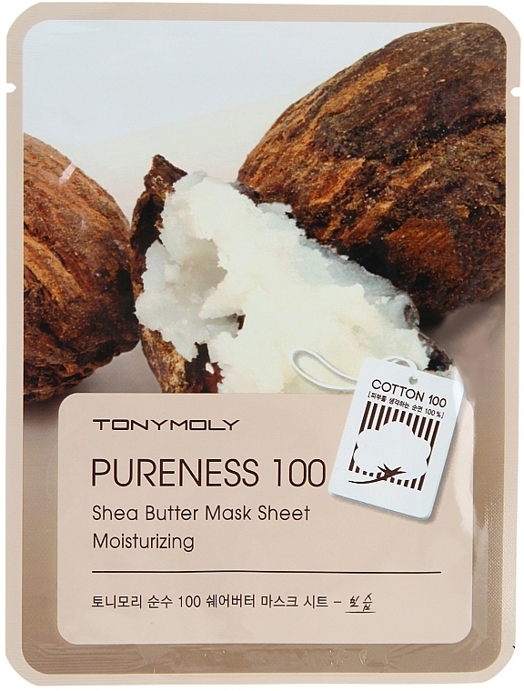 Shea Butter Sheet Mask - Tony Moly Pureness 100 Shea Butter Mask Sheet  — photo N1