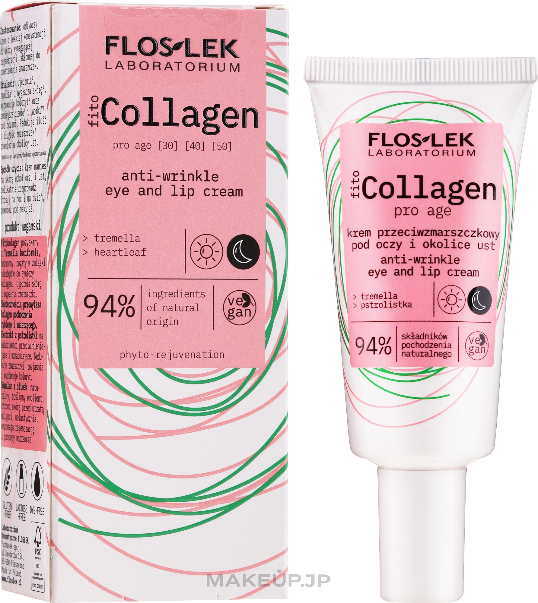 Eye cream with Phytocollagen - Floslek Pro Age Eye Cream With Phytocollagen — photo 30 ml