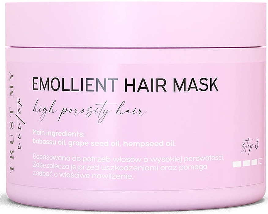 Softening Mask for High Porosity Hair - Trust My Sister High Porosity Hair Emollient Mask — photo N1