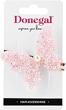 Fragrances, Perfumes, Cosmetics Hair Clip, FA-5712+1, light pink butterfly - Donegal