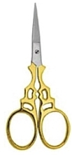 Fragrances, Perfumes, Cosmetics Manicure Scissors - Accuram Instruments Half Gold Fancy Enbroider Scissor Str 9cm