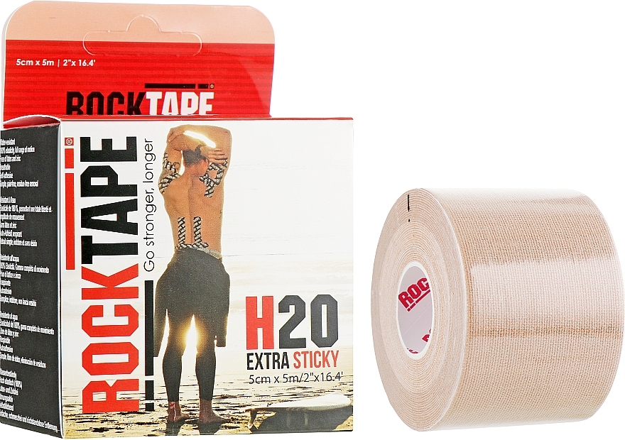 Kinesio Tape "Beige" - RockTape H2O — photo N1