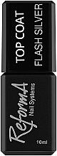 Fragrances, Perfumes, Cosmetics Glossy Top Coat - ReformA Nail Systems Top Coat Flash Silver