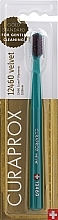 Fragrances, Perfumes, Cosmetics Toothbrush 'Velvet CS 12460', green and burgundy - Curaprox